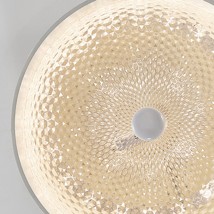Traditionelle französische runde Schüssel Harz Acryl LED Pendelleuchte für Wohnzimmer 
