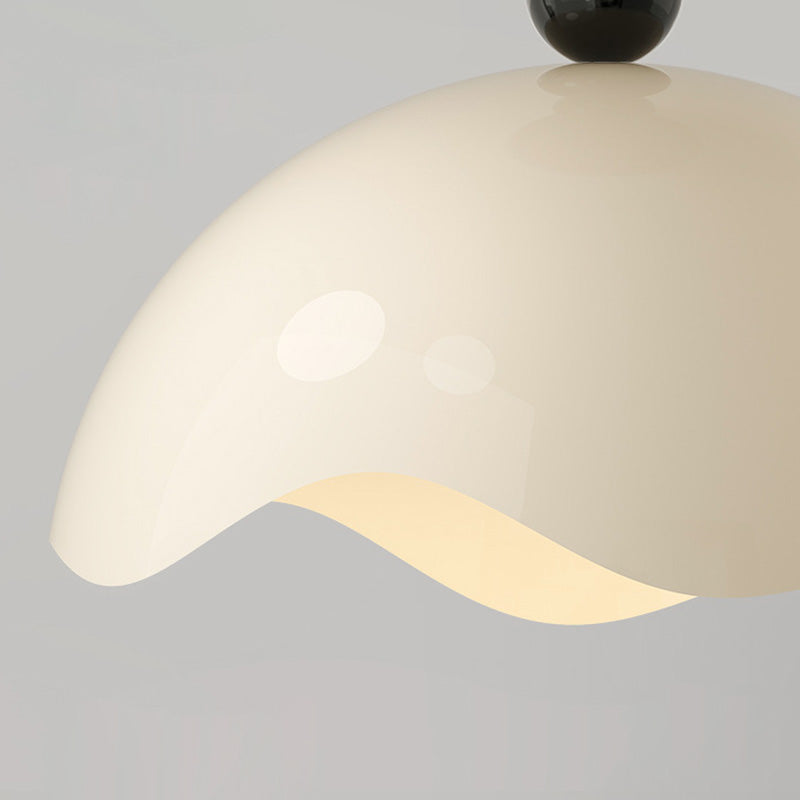 ضوء سقف LED نصف مثبت من الألومنيوم والحديد والأكريليك بتصميم قشرة البيض الشمالي المعاصر لغرفة النوم 