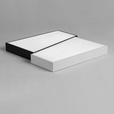 Plafonnier LED en acrylique à montage affleurant carré rond géométrique minimaliste moderne pour chambre 