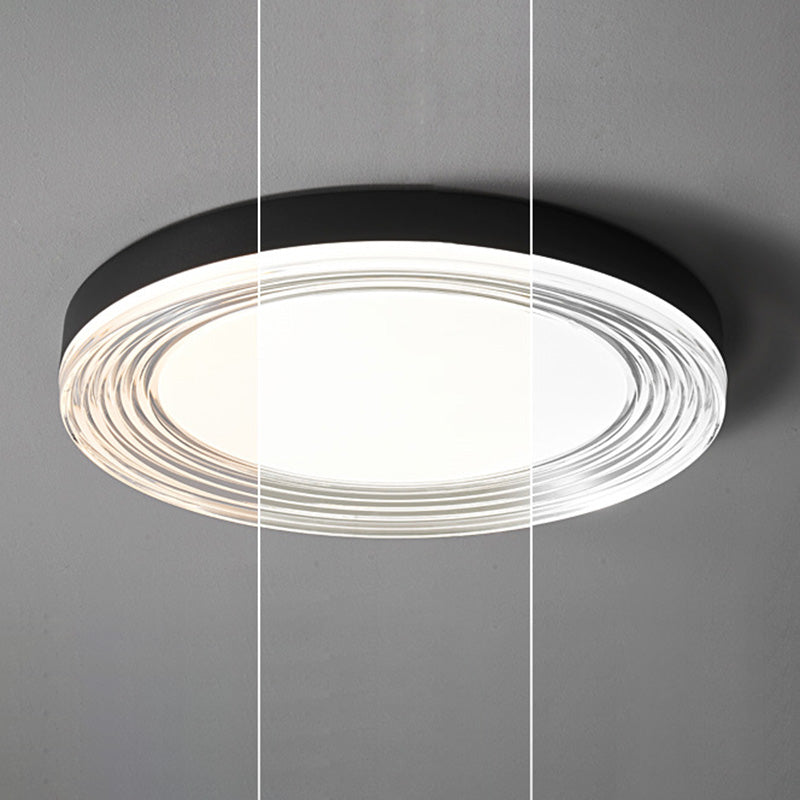 Plafonnier LED en aluminium acrylique à motif d&