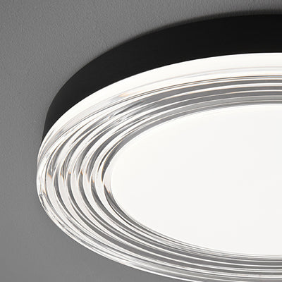 Plafonnier LED en aluminium acrylique à motif d'eau rond minimaliste moderne pour chambre à coucher 