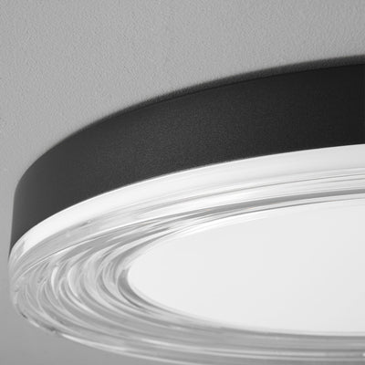 Plafonnier LED en aluminium acrylique à motif d'eau rond minimaliste moderne pour chambre à coucher 