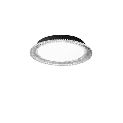 Plafonnier LED en aluminium acrylique à motif d'eau rond minimaliste moderne pour chambre à coucher 