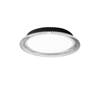 Plafonnier LED en aluminium acrylique à motif d'eau rond minimaliste moderne pour chambre à coucher 