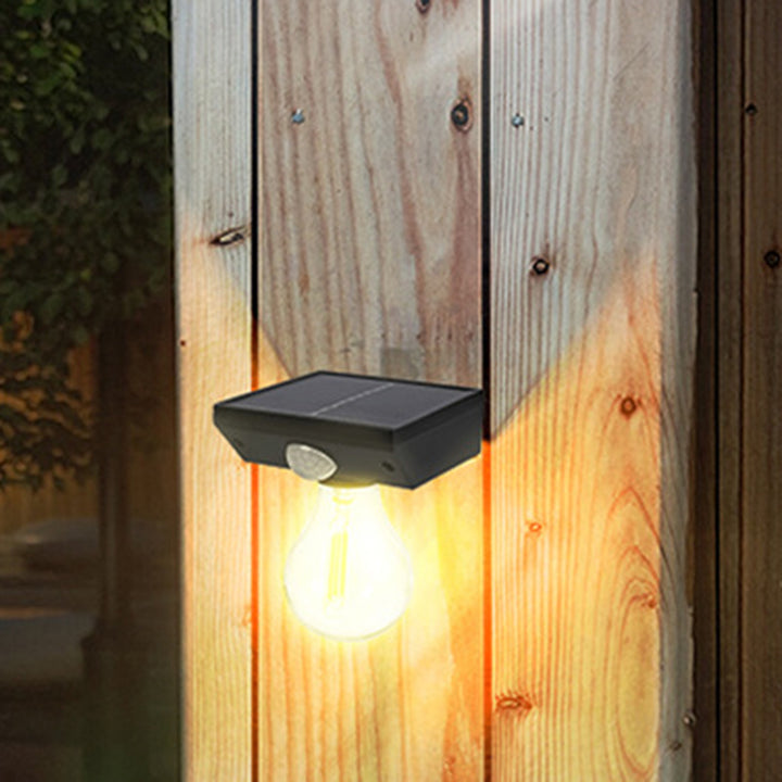 Applique Murale LED Moderne Minimaliste Étanche avec Capteur de Corps Humain en ABS et Ampoule en Tungstène Pour Extérieur 