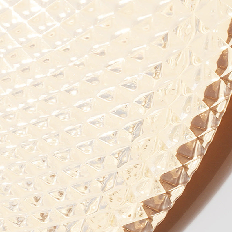 Plafonnier LED moderne minimaliste rond en verre crème cristal fer pour chambre à coucher 