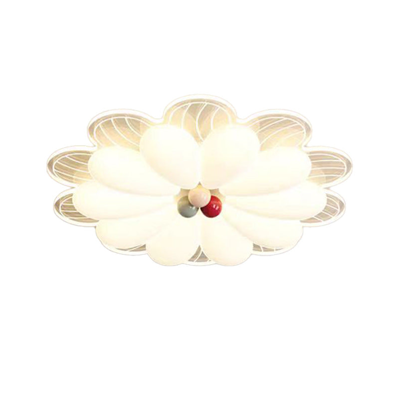 Lustre Plafonnier LED en Fer Créatif Contemporain pour Chambre à Coucher 