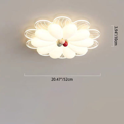 Lustre Plafonnier LED en Fer Créatif Contemporain pour Chambre à Coucher 
