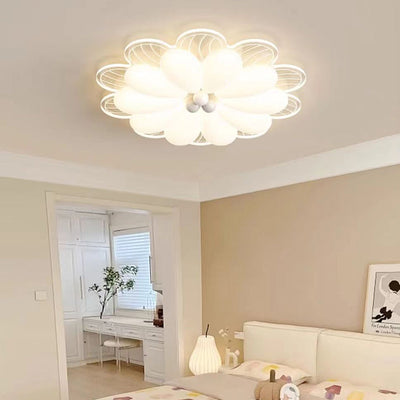 Lustre Plafonnier LED en Fer Créatif Contemporain pour Chambre à Coucher 