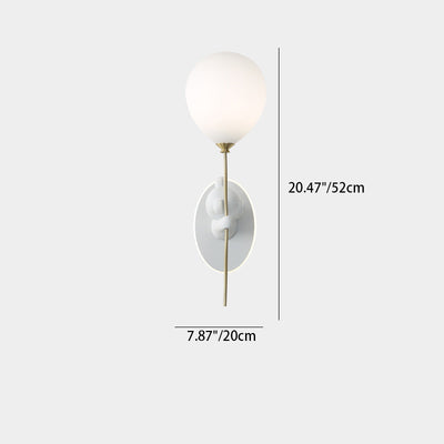 Lámpara de Aplique de Pared de 1 Luz con Globo de Vidrio de Resina de Oso de Dibujos Animados Creativo Contemporáneo para Niños para Dormitorio 