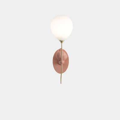Lámpara de Aplique de Pared de 1 Luz con Globo de Vidrio de Resina de Oso de Dibujos Animados Creativo Contemporáneo para Niños para Dormitorio 