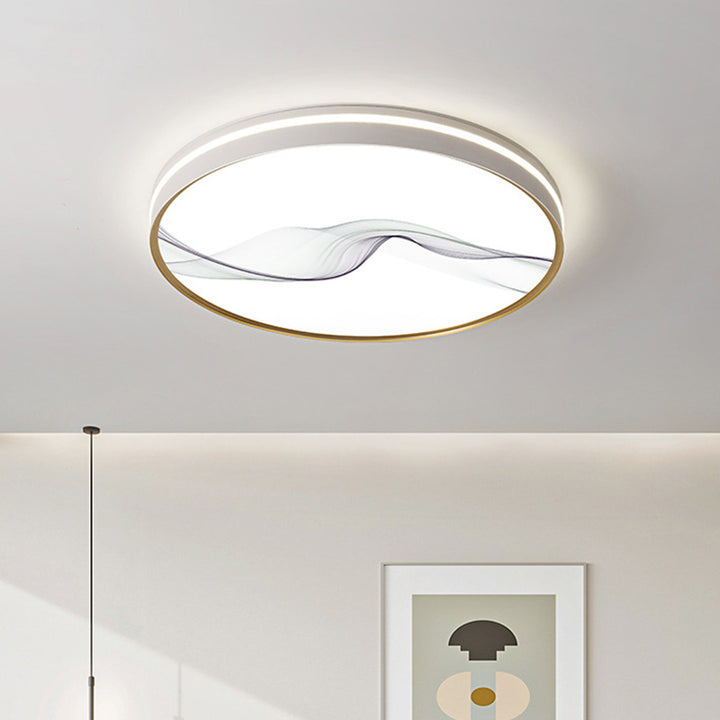 Plafonnier LED en fer, acrylique, aluminium, rond, carré, rectangle, lotus, ligne, style chinois traditionnel pour salon 