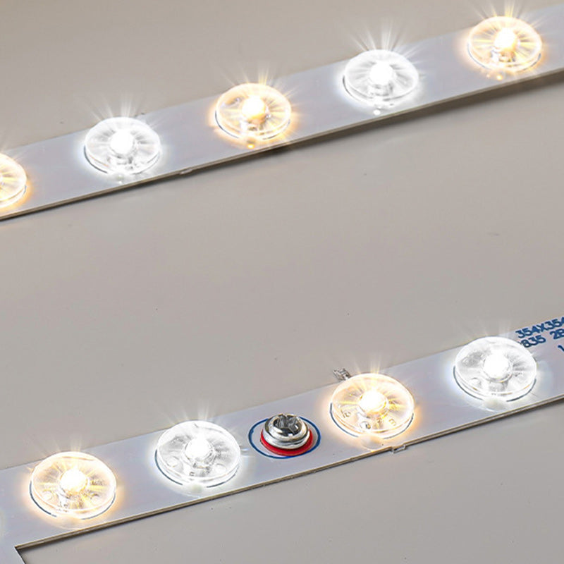 Plafonnier LED en fer, acrylique, aluminium, rond, carré, rectangle, lotus, ligne, style chinois traditionnel pour salon 