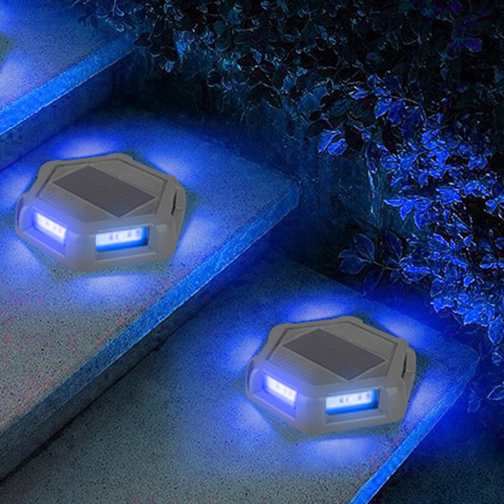 Lumière de pelouse solaire à LED étanche en aluminium carré créatif contemporain pour patio extérieur 