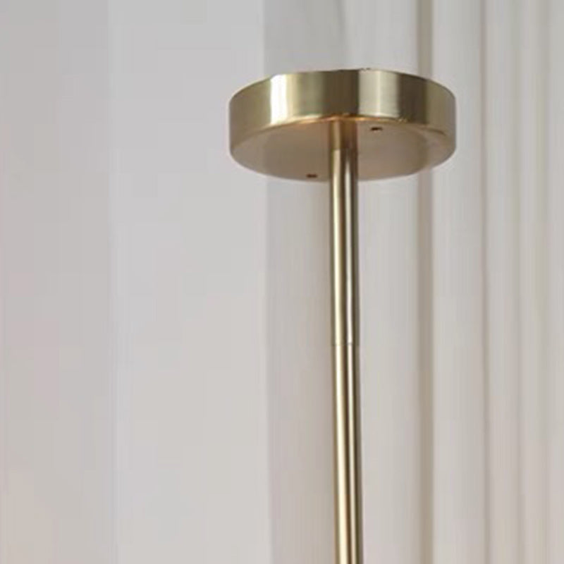 Lustre en verre ambre ondulé fait main avec branche de luxe moderne en fer à 6 lumières pour le salon 