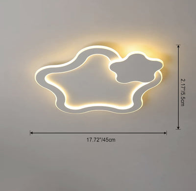 ضوء السقف المثبت بالتدفق LED من الأكريليك والحديد بنجمة خماسية للأطفال المبدعين المعاصرين لغرفة النوم 