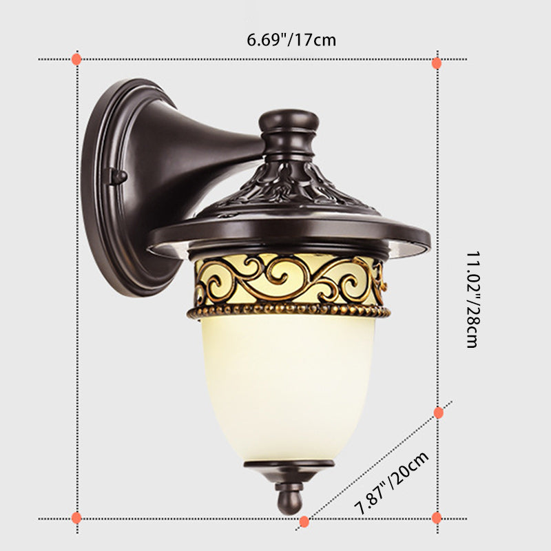 Horloge suspendue étanche rétro contemporaine motif de branche de fleurs en verre d&