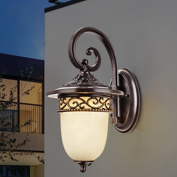 Horloge suspendue étanche rétro contemporaine motif de branche de fleurs en verre d&