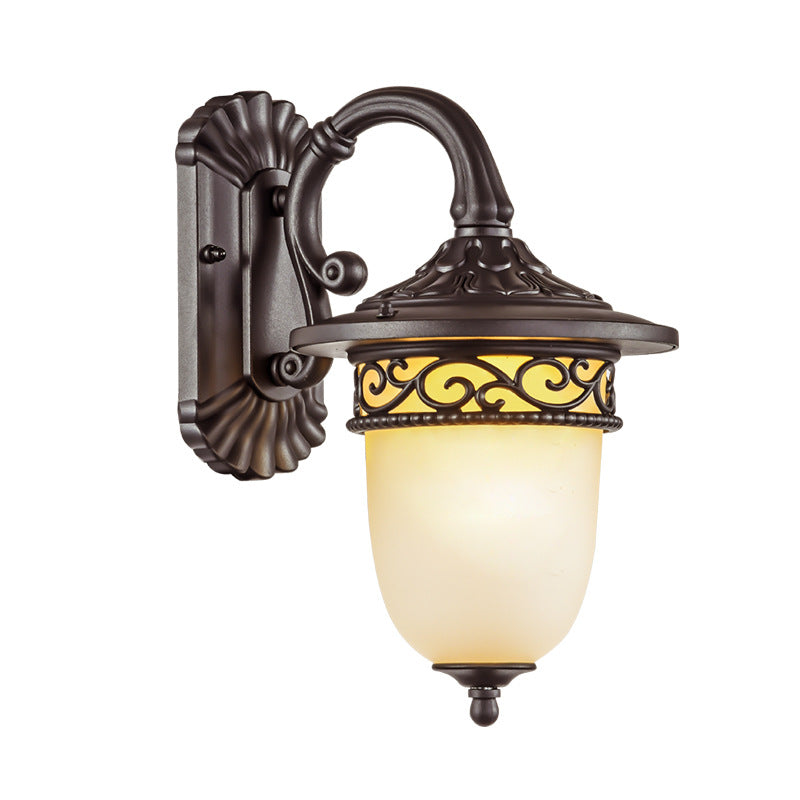 Horloge suspendue étanche rétro contemporaine motif de branche de fleurs en verre d&