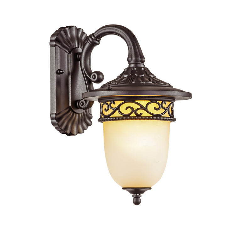Horloge suspendue étanche rétro contemporaine motif de branche de fleurs en verre d&