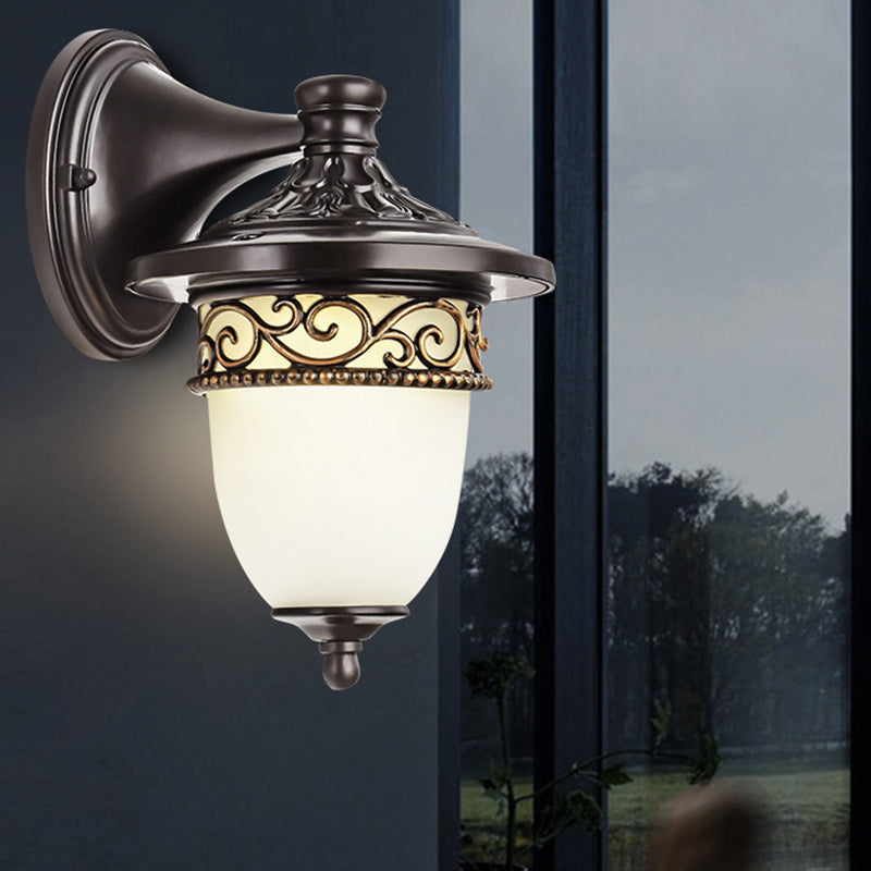 Horloge suspendue étanche rétro contemporaine motif de branche de fleurs en verre d&