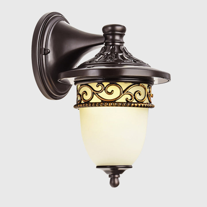 Horloge suspendue étanche rétro contemporaine motif de branche de fleurs en verre d&