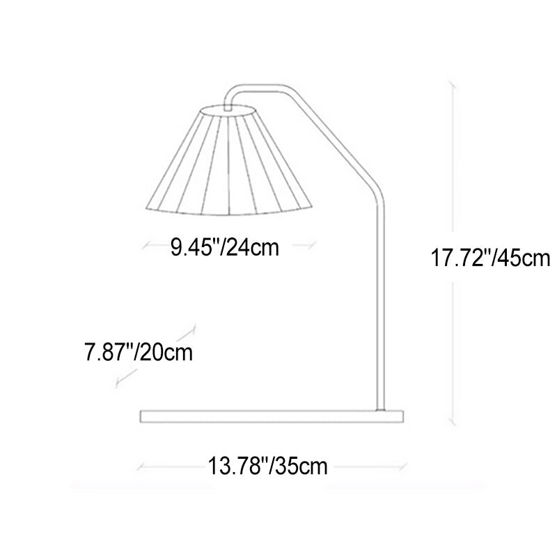 Traditionelle Vintage Regenschirm Runde Plissee Stoff Holz USB 1-Licht Tischlampe für Wohnzimmer 