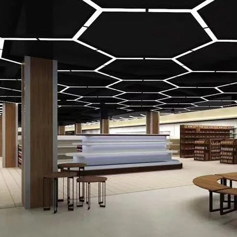 Zeitgenössische industrielle Y-Form Eisen Acryl gespleißt LED Unterputz Deckenleuchte für Bett 