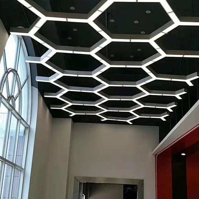 Zeitgenössische industrielle Y-Form Eisen Acryl gespleißt LED Unterputz Deckenleuchte für Bett 