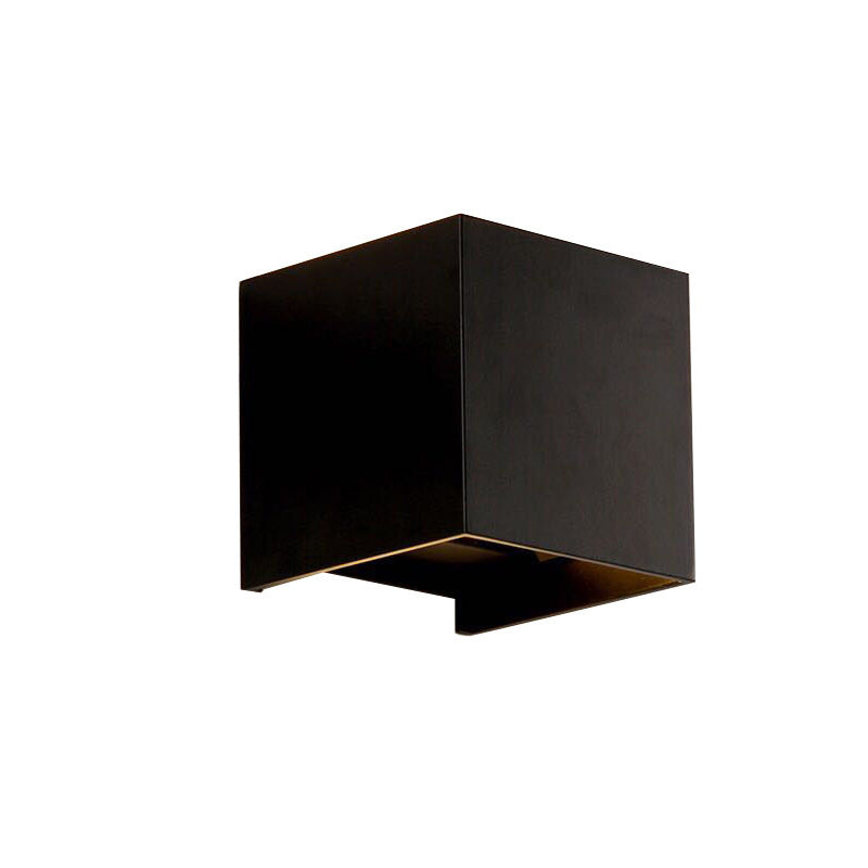 Lámpara Aplique de Pared LED de Inducción de Vidrio de Aluminio Cuadrado Impermeable Minimalista Moderna Para Dormitorio 