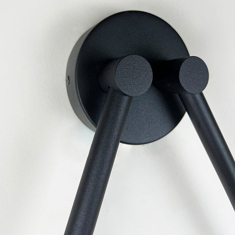 Modern Minimalist Rotatable 270° Black Long Line Aluminum LED Flush Mount Ceiling Light For Hallway