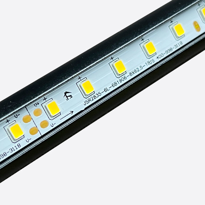 Lumière de plafond LED moderne minimaliste rotative 270° en aluminium noir pour couloir 