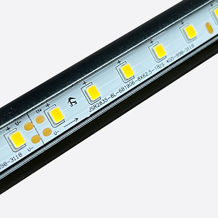Lumière de plafond LED moderne minimaliste rotative 270° en aluminium noir pour couloir 
