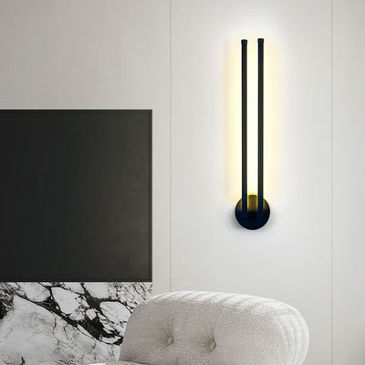 Modern Minimalist Rotatable 270° Black Long Line Aluminum LED Flush Mount Ceiling Light For Hallway