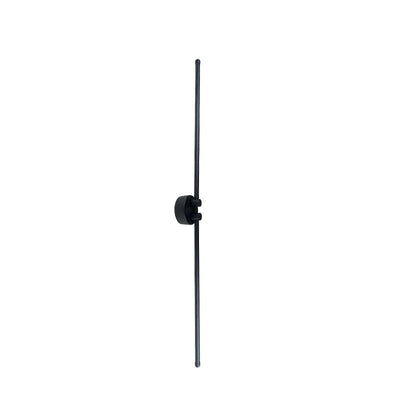 Modern Minimalist Rotatable 270° Black Long Line Aluminum LED Flush Mount Ceiling Light For Hallway