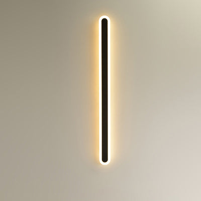 Modern Minimalist Rectangle Long Line Iron Acrylic LED Wall Sconce Lamp For Living Room