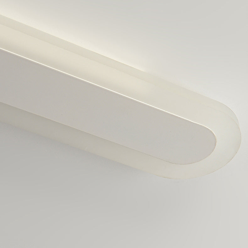 Modern Minimalist Rectangle Long Line Iron Acrylic LED Wall Sconce Lamp For Living Room