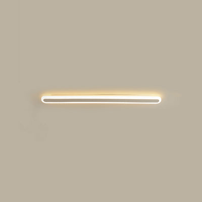 Modern Minimalist Rectangle Long Line Iron Acrylic LED Wall Sconce Lamp For Living Room