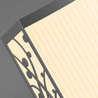ضوء LED خارجي مقاوم للماء بالطاقة الشمسية من الفولاذ المقاوم للصدأ وPE بتصميم حديث وبسيط للمربع للحديقة 