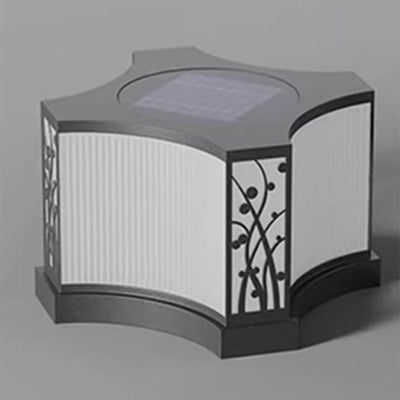 ضوء LED خارجي مقاوم للماء بالطاقة الشمسية من الفولاذ المقاوم للصدأ وPE بتصميم حديث وبسيط للمربع للحديقة 