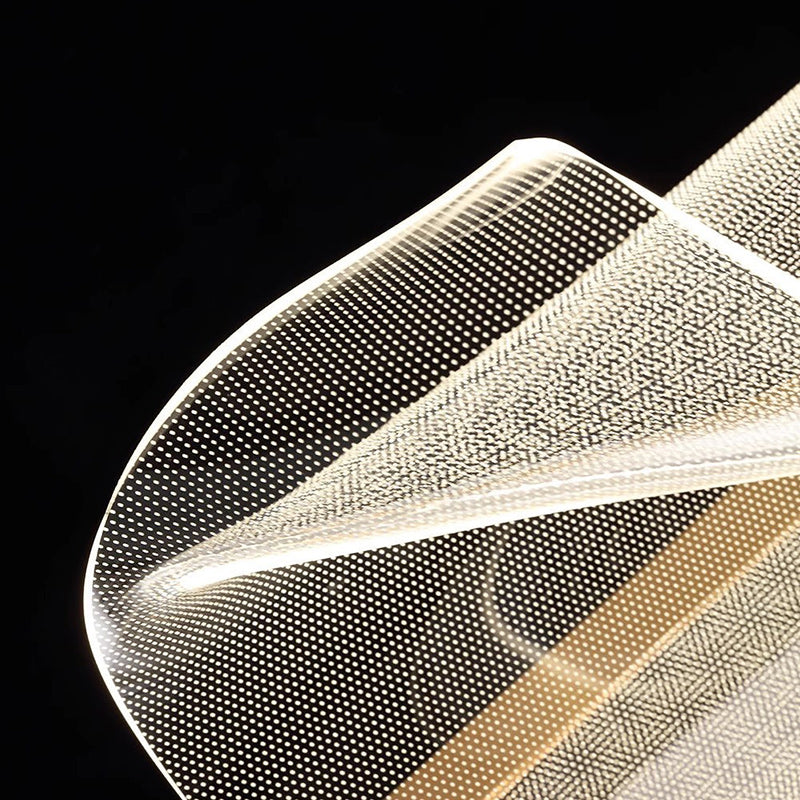 Zeitgenössische kreative unregelmäßige transparente Aluminiumacryl-LED-Tischlampe für Schlafzimmer 