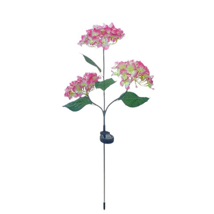 現代的なクリエイティブクロス人工花LEDソーラー防水芝生挿入ライト屋外パティオ用 