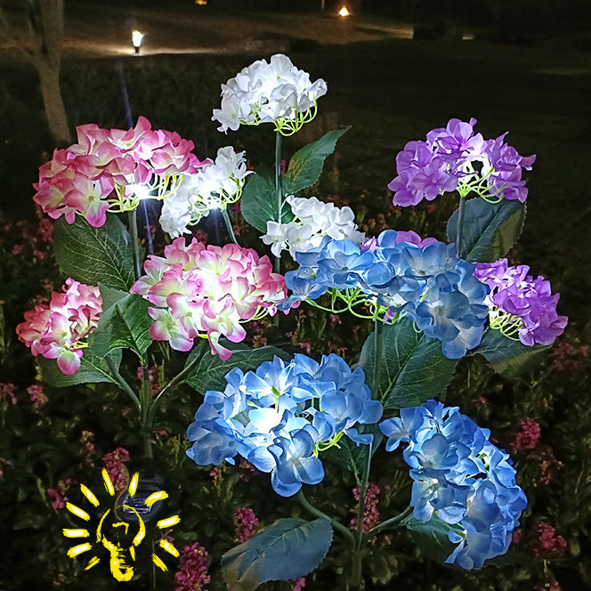 現代的なクリエイティブクロス人工花LEDソーラー防水芝生挿入ライト屋外パティオ用 