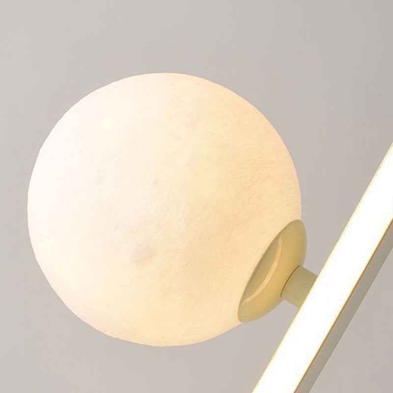 Zeitgenössische kreative dekorative gebogene Linie Eisen Acryl Aluminium Silikon LED Tischlampe für Schlafzimmer 