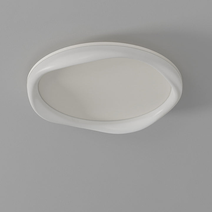 Modern Simplicity Iron Acrylic Round LED Flush Mount Ceiling Light For Bedroom