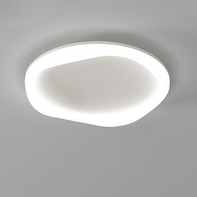モダンシンプリシティアイロンアクリルラウンドLEDフラッシュマウントシーリングライトベッドルーム用 