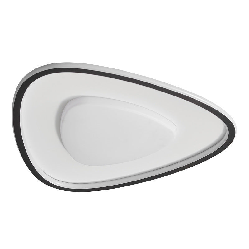 Modern Simplicity Copper Silicone Acrylic Triangle Cloud LED Flush Mount Ceiling Light For Bedroom