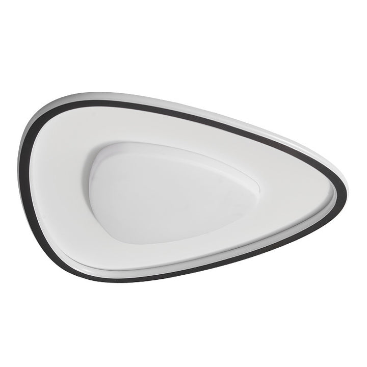 Modern Simplicity Copper Silicone Acrylic Triangle Cloud LED Flush Mount Ceiling Light For Bedroom
