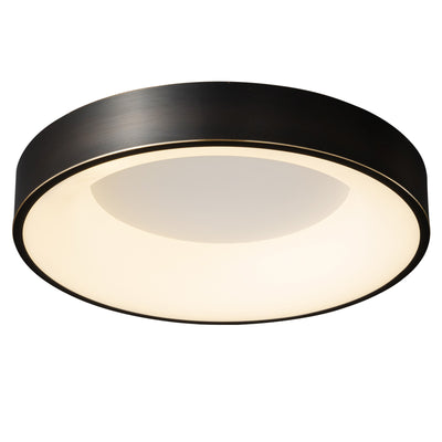 Plafonnier LED Rond Minimaliste Moderne en Cuivre et Acrylique pour Salon 