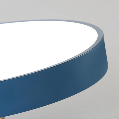 Luz de techo LED semi-empotrada de hardware acrílico en forma redonda minimalista moderna para dormitorio 